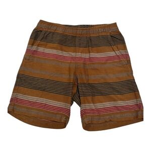 KAVU Men's Seaboard Shorts‎ Small Brown Red Cotton Casual Lounge Outdoor